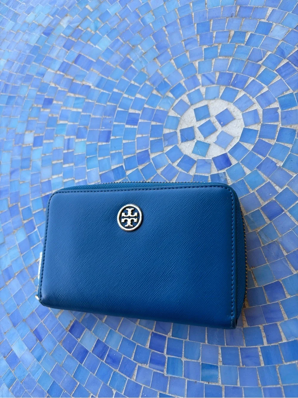 Tory Burch Blue leather wallet